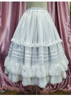 Wang Yan And Summer Cotton Lace Tiered Underskirt(Full Payment Without Shipping)